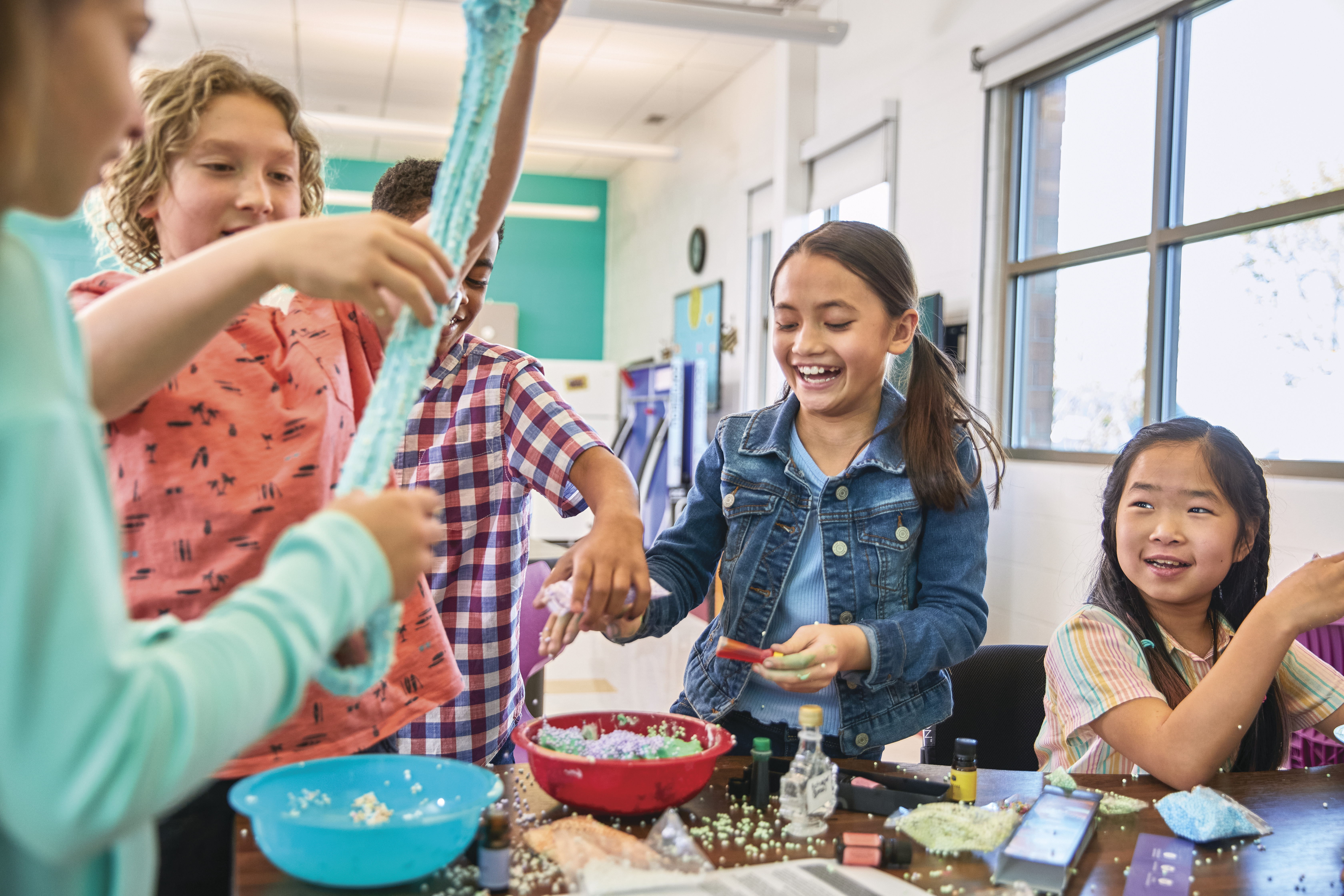 Kids at a YMCA after school program